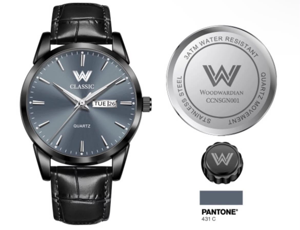 Woodwardian Classic CCNSG001 | Leather Strap Quartz Watch
