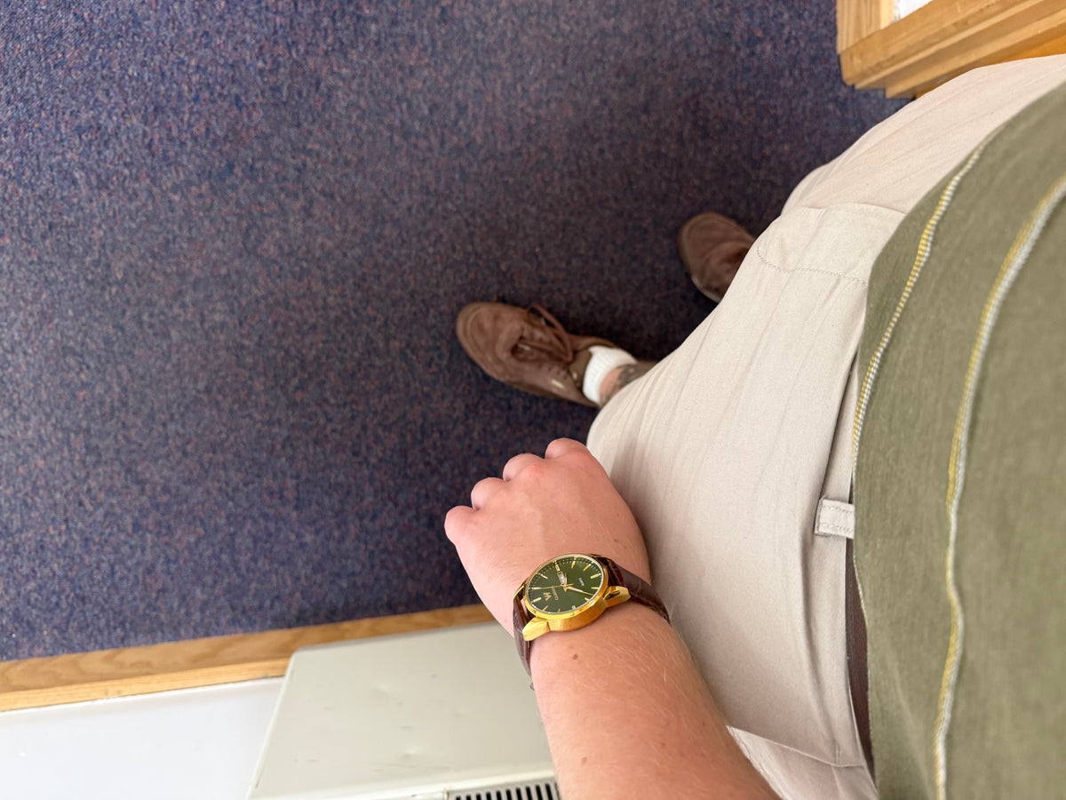 Woodwardian Classic CCGGRBR001 | Leather Strap Quartz Watch